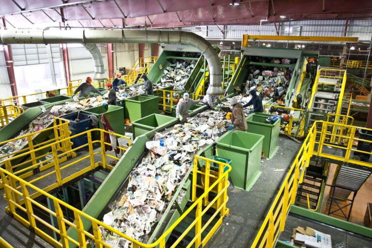 Solid waste management sorting facility